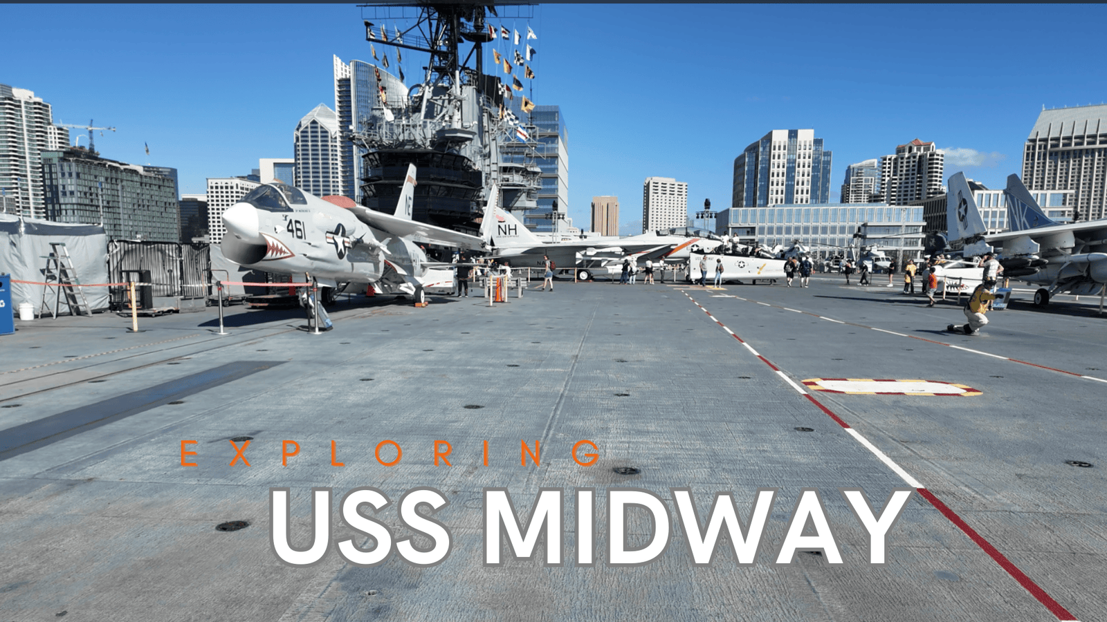 Picture of USS Midway flight deck